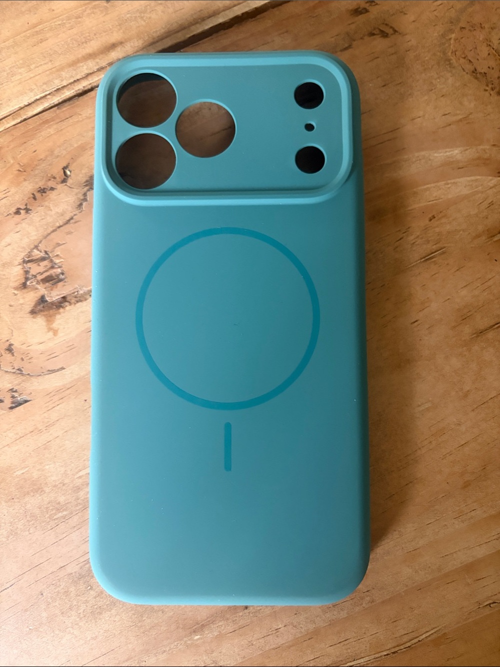 Teal MagSafe-Compatible Silicone iPhone Case